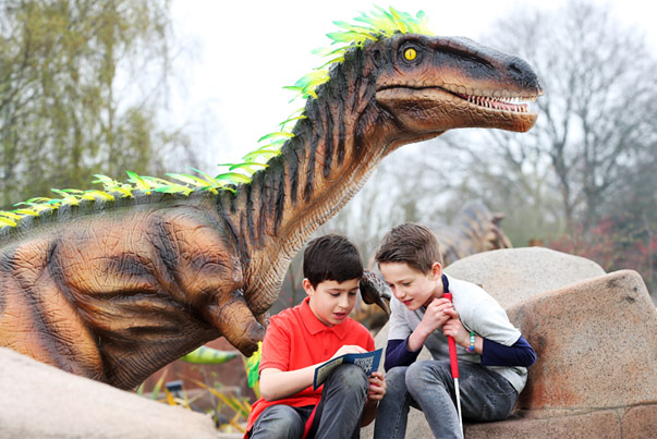 Children doing a close-reading activity